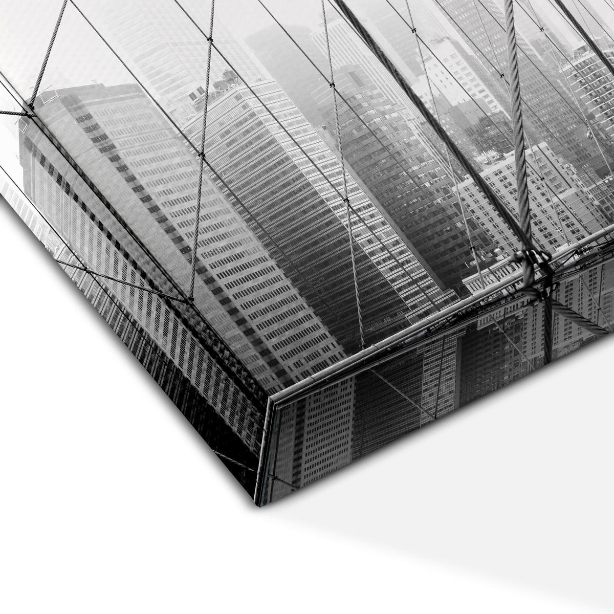 LEINWANDBILD Stadt 90x60 cm - Multicolor, Holz (90/60cm) - LUMASOUL