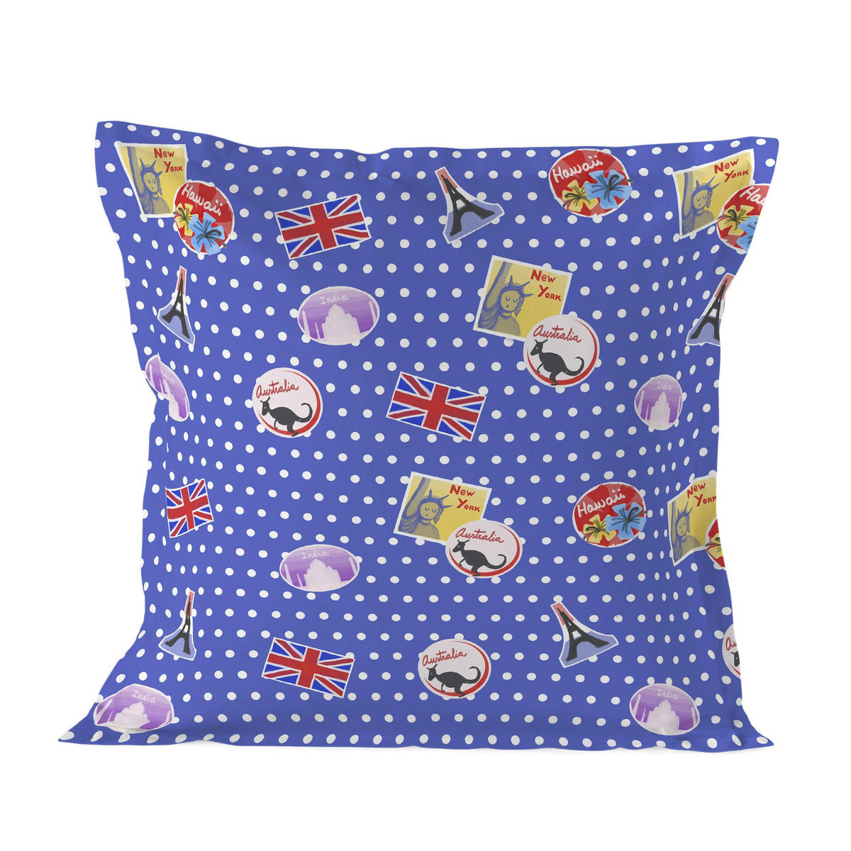 KISSENBEZUG van 80x80 cm mehrfarbig - Multicolor, Textil (80/80cm) - Happy Friday
