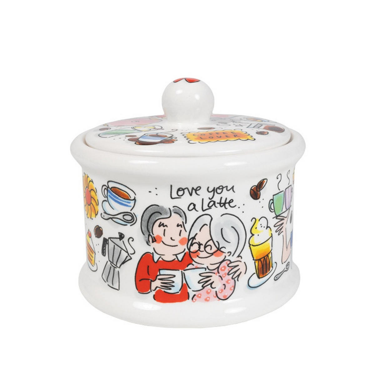 VORRATSDOSE Blond x Senseo Kaffeeliebhaber in Bunt - 13cm - Multicolor, Keramik (14/13/14.3cm) - Blond Amsterdam