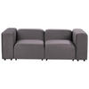 2-SITZER-SOFA Samtstoff dunkelgrau Falsterbo - Dunkelgrau, Textil (204/70/105cm) - Beliani