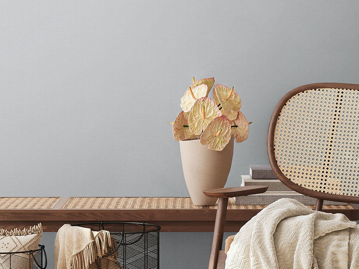 VLIESTAPETE Grau 53/1005 cm - Grau, Textil (53/1cm) - KUNSTLOFT