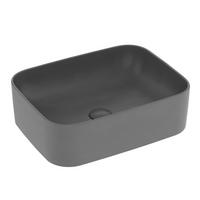 WASCHBECKEN Hochwertiges Keramik Grau Matt 61/ 38/ 15 cm - Schwarz, Keramik (38/15/61cm) - EMKE