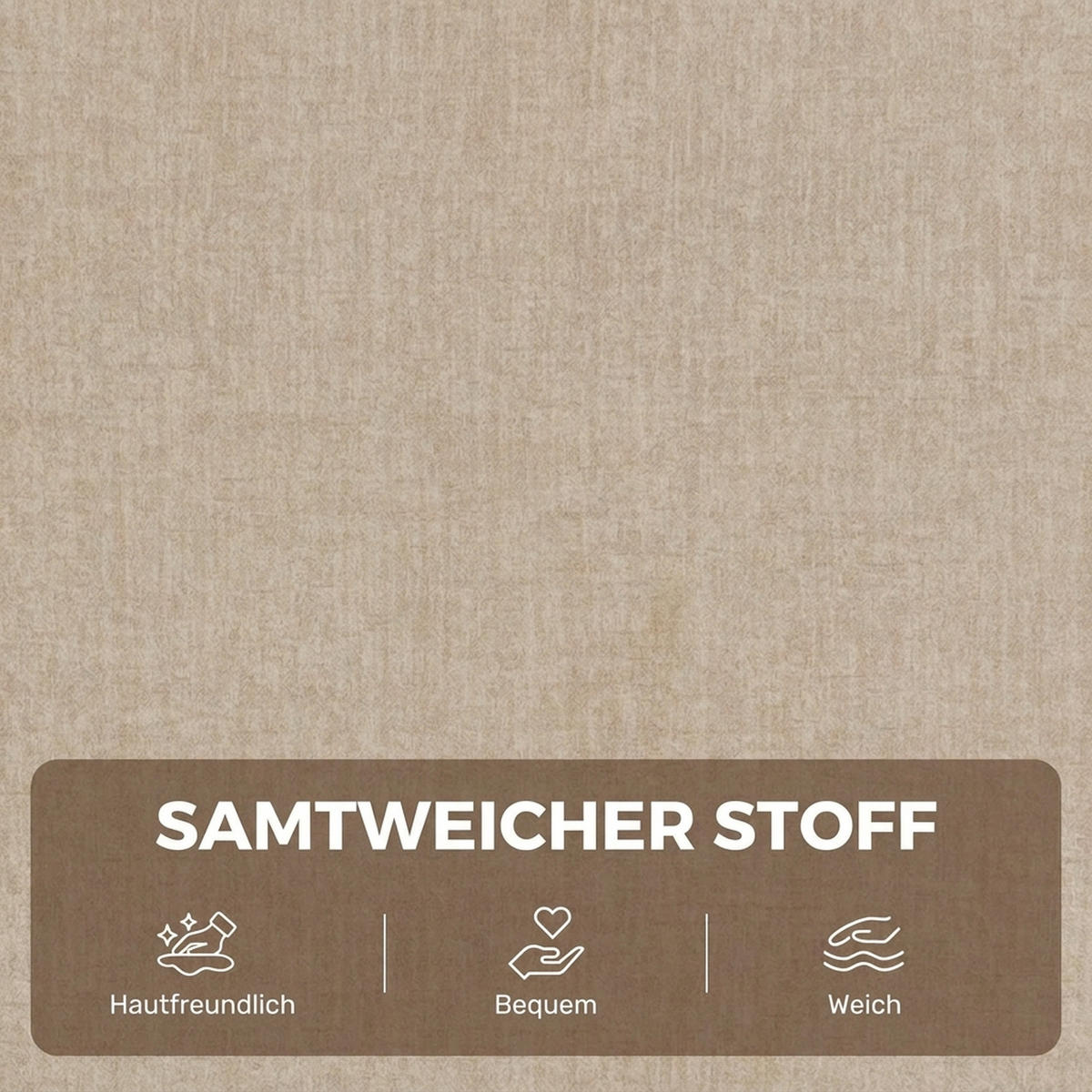 RELAXSESSEL PolyesterCremeweiß - Creme/Schwarz, Holz/Textil (91/106/82cm) - HOMCOM