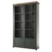 VITRINE in Grün - Grün, Holzwerkstoff (126/200/42cm) - MASSENO