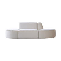 SOFA Dario Beige aus Stoff - Beige, Textil (186/75/93cm) - Tikamoon