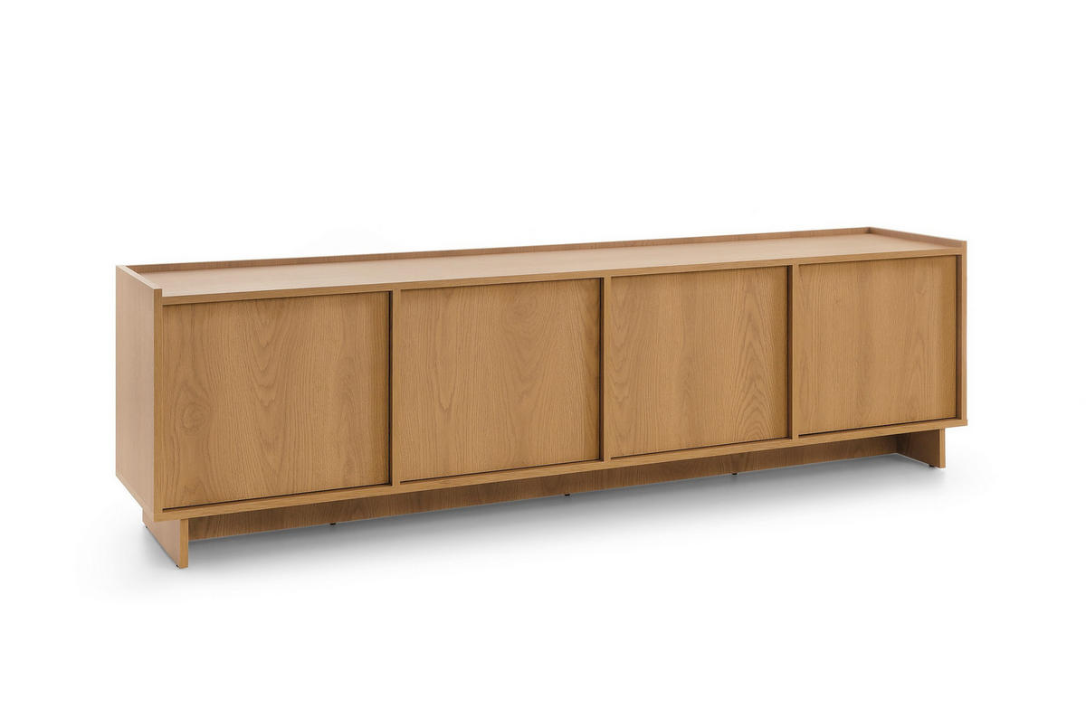 LOWBOARD ZENITH 195/55/39 cm, Braun - Braun, Holzwerkstoff (195/55/39cm) - MASSENO