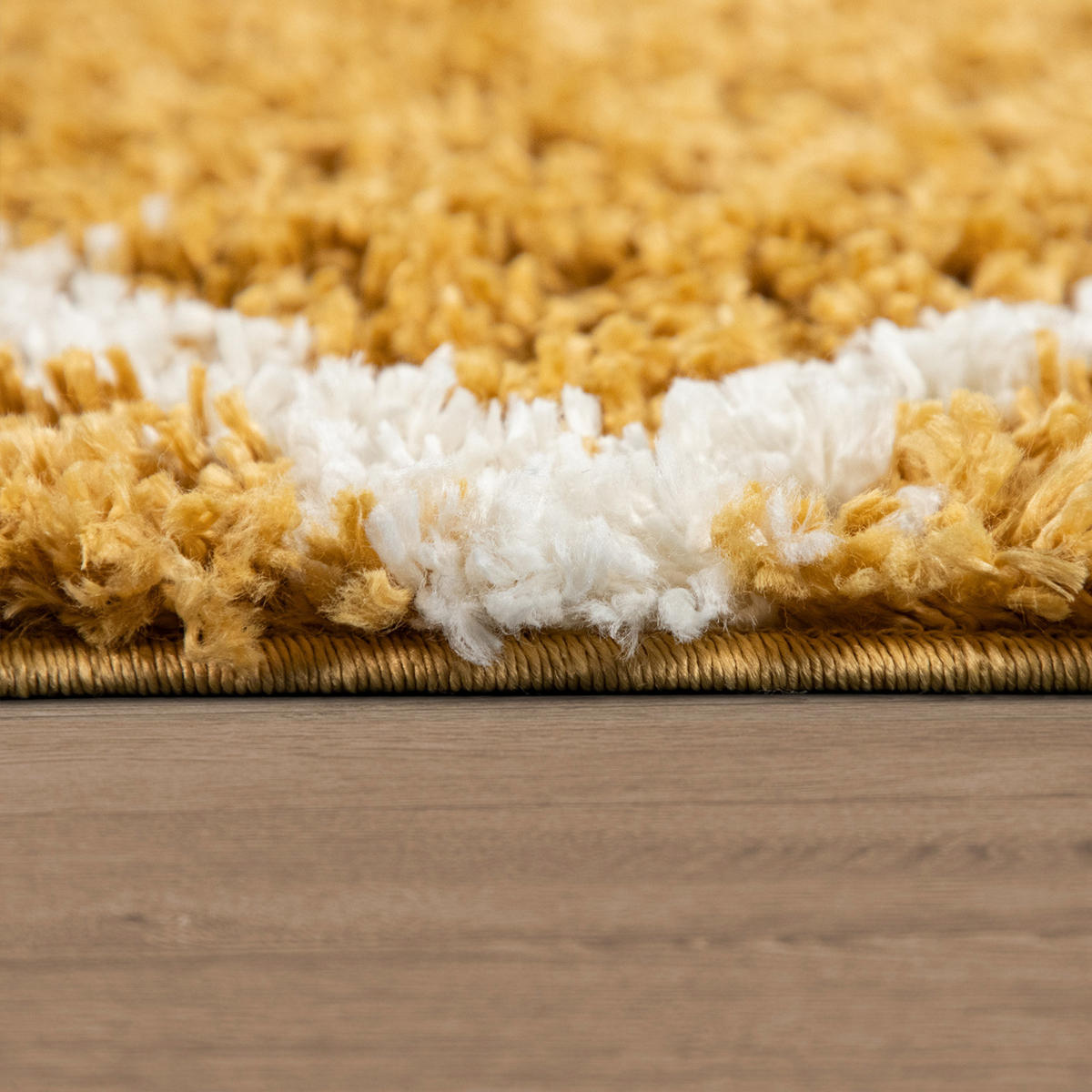 HOCHFLORTEPPICH 120/120 cm Kalmar 442 - Gelb, Textil (120/120cm) - Paco Home