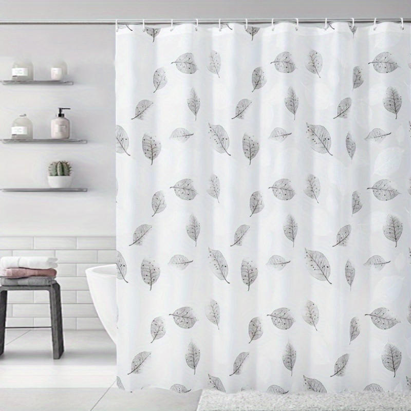 DUSCHVORHANG 120 x 180 cm dick wasserdicht mit Haken Badezimmer - Multicolor, Kunststoff (120/180cm) - MCBOSON
