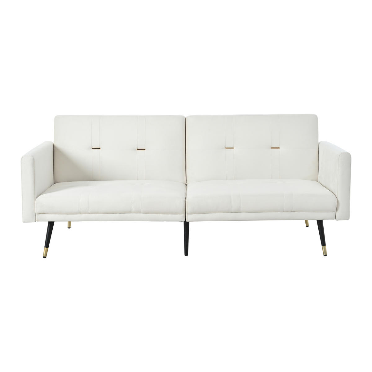 SCHLAFSOFA 150/89/70 cm in Beige Samt - Beige, Textil (164/70/89cm) - Oxeza