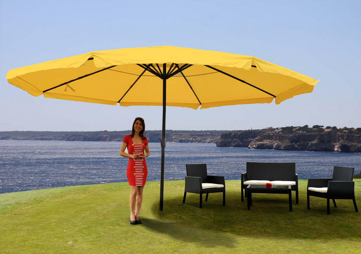 SONNENSCHIRM PRO Gelb - Gelb, Textil (500/500cm) - MCW