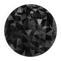 GLASPLATTE für Kamin Ø 50 cm - Schwarz, Glas (50/50/0.4cm) - TULUP