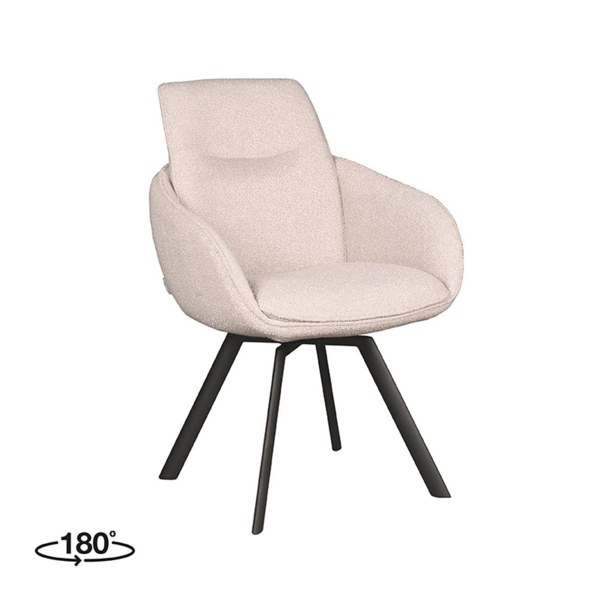 ESSZIMMERSTÜHLE Beauty Beige 63/56/88 cm 2er-Set - Beige, Textil (56/88/63cm) - LABEL51