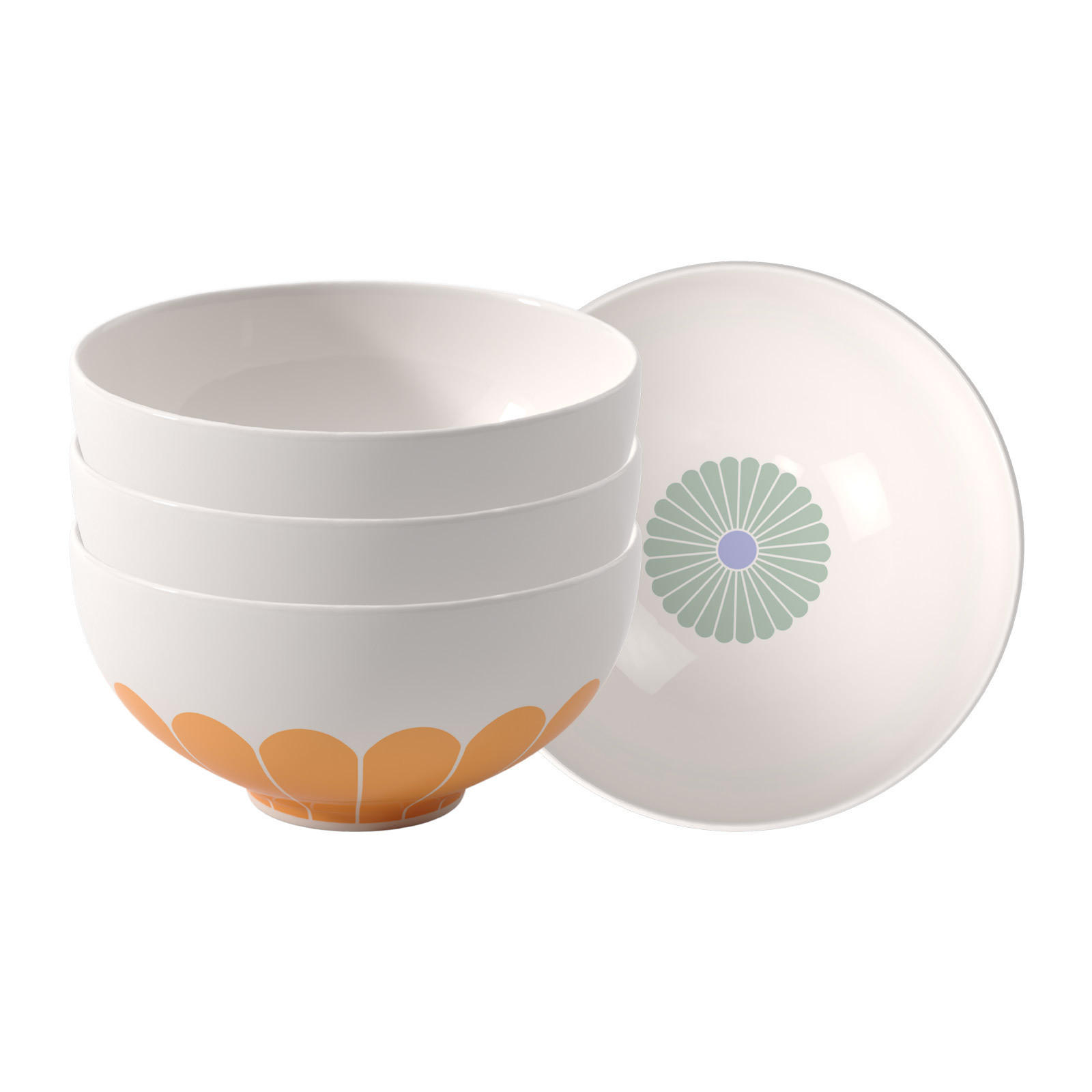 DESSERTSCHALEN Fleur Couleur bunt ø 12,9 cm 4er Set - Multicolor, Keramik (12.9cm) - Villeroy & Boch