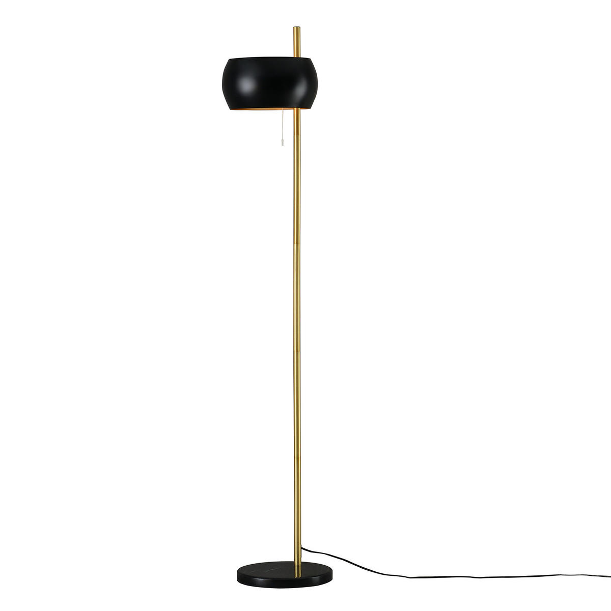 STEHLEUCHTE Luton - Schwarz, Metall (30/30/171cm) - lux.pro