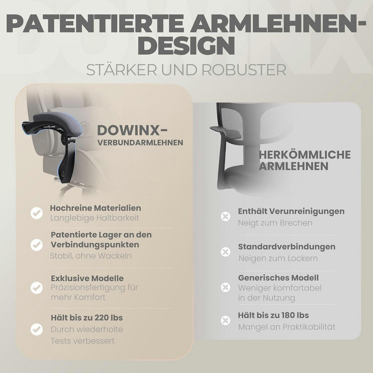 GAMING Stuhl mit Fußstütze Stoff Grau - Grau, Textil (83/22/57.5cm)