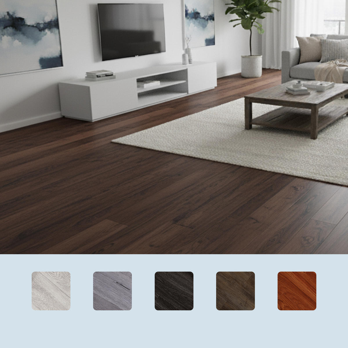 PODLAHOVÁ-KRYTINA tmavě hnědá dřevodekor samolepicí PVC 5 m² - tmavě hnědá, plast/kámen (1.8/91/15cm) - Relaxdays