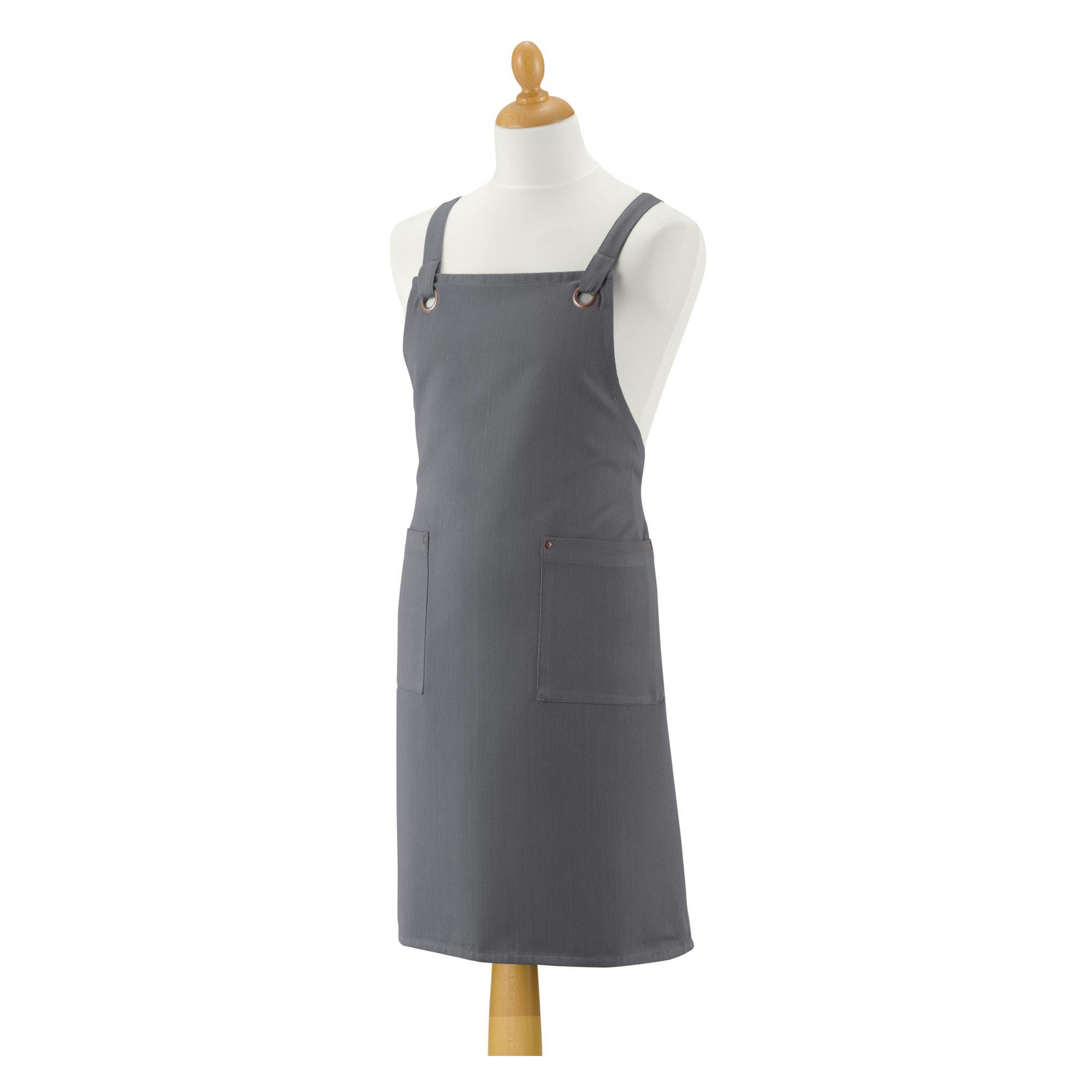 KÜCHENSCHÜRZE MIT TASCHEN Artisan umbra 72 x 85 cm - Grau, Textil (72/85cm) - Winkler