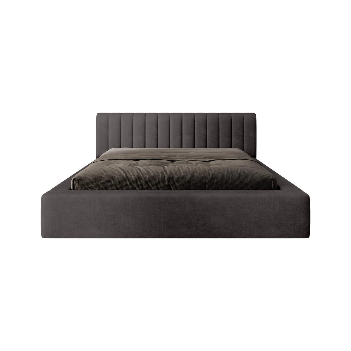 POLSTERBETT aus Polyester Vurmat 140x200 cm, Athracite - Anthrazit, Textil (140/200cm) - Fedve