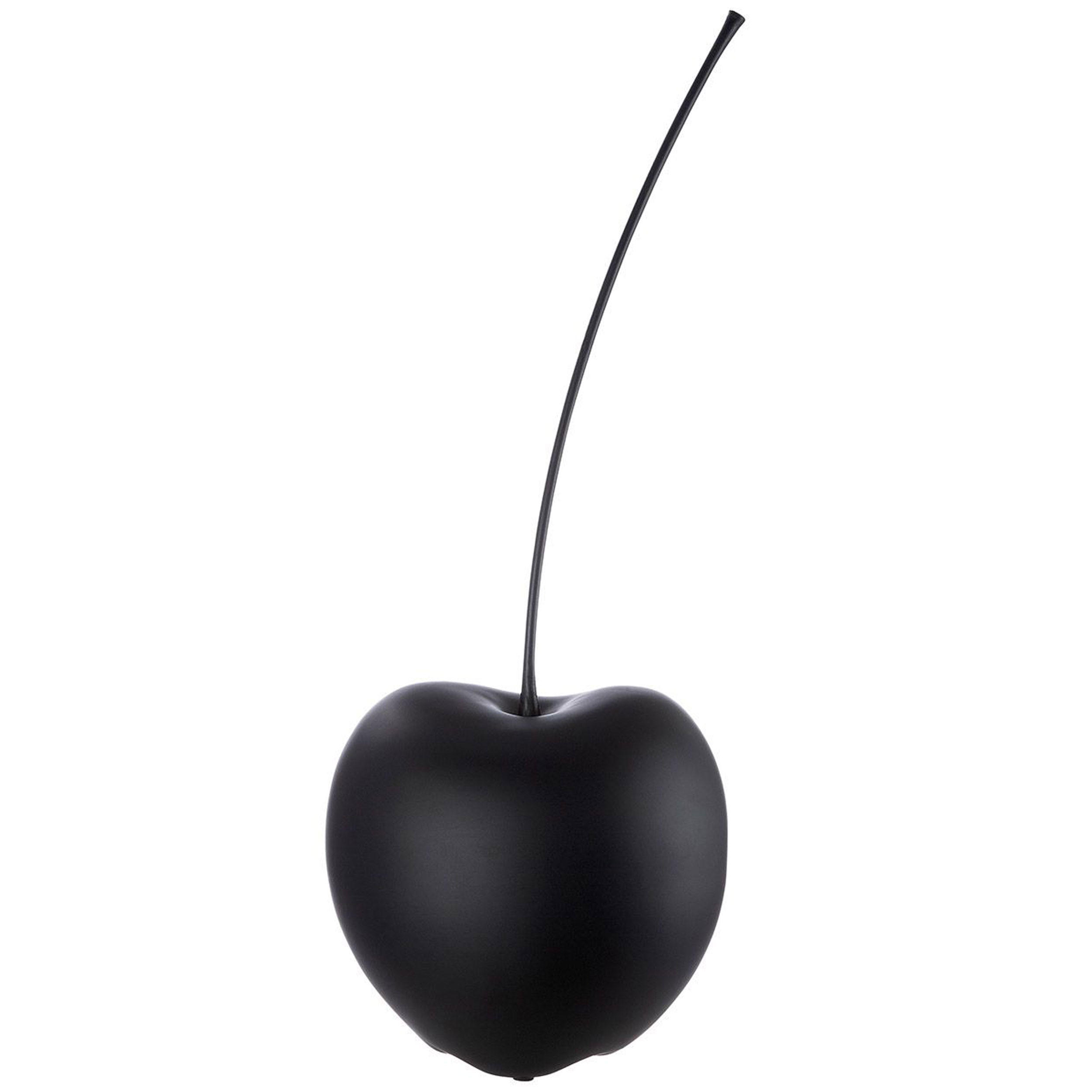 DEKOSKULPTUR Kirsche Celebration, Keramik, Matt Schwarz, H 60 cm - Schwarz, Keramik (40/50/40cm) - Gilde