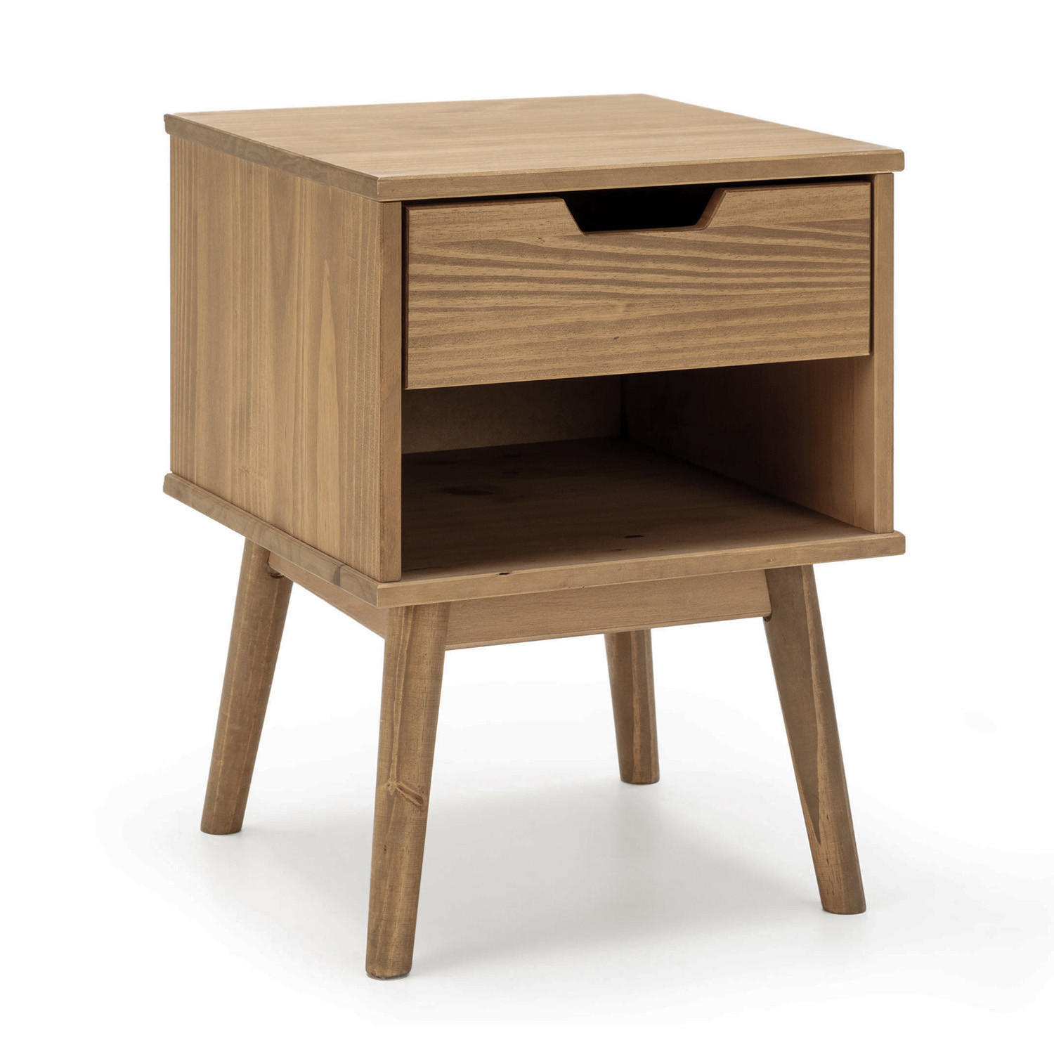 NACHTTISCH Bali 1 Schublade Farbe Wachs - Eichefarben, Holz (40/52/40cm) - VS Venta-stock