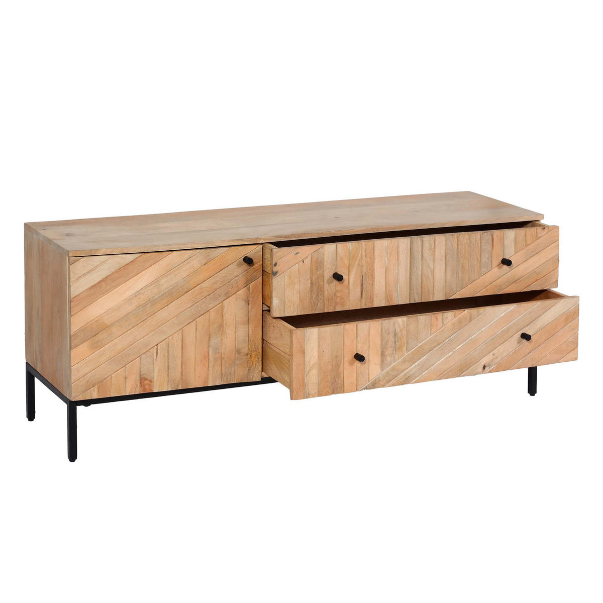TV-RACK Beige - Beige, Holz (145/56/43cm) - MCW