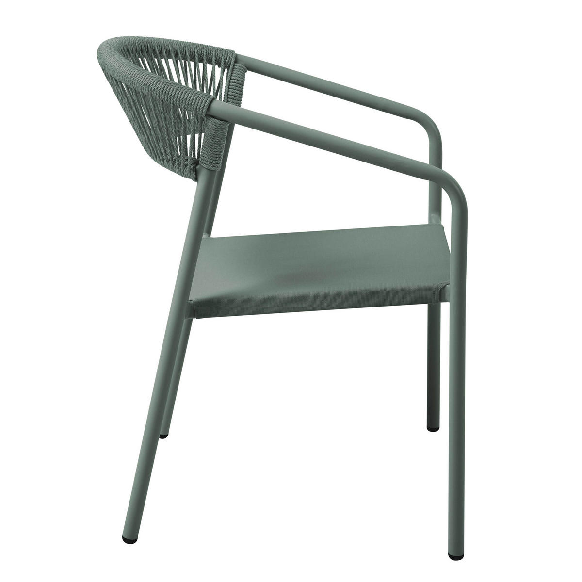 GARTENSTUHL, Nocera, grün - Grün, Metall (59.5/79/55cm) - Oviala