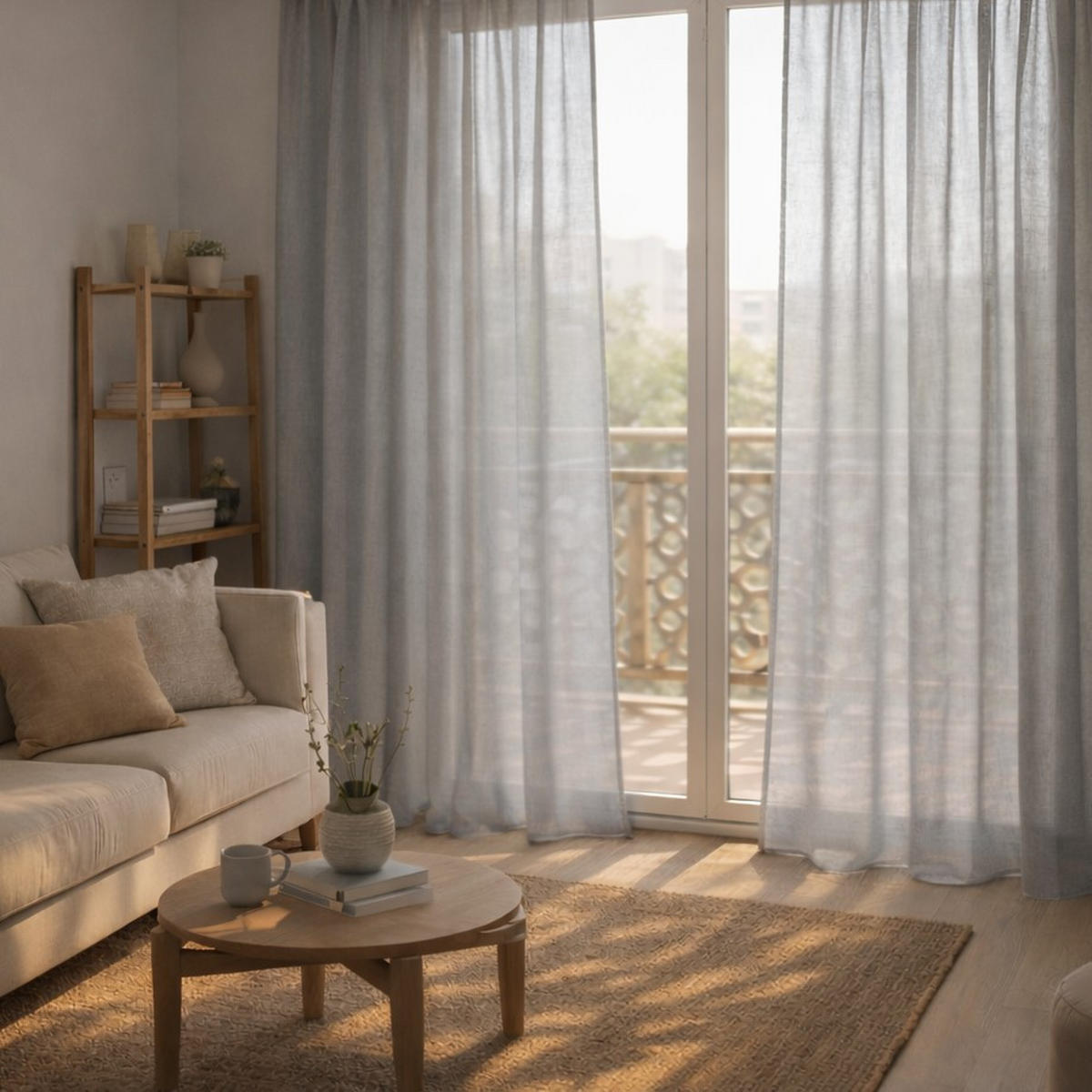 VORHANG MIT KRÄUSELBAND, lichtdurchlässig, Farbe Grau, 200X300 - Grau, Kunststoff (200/300cm) - STORESDECO