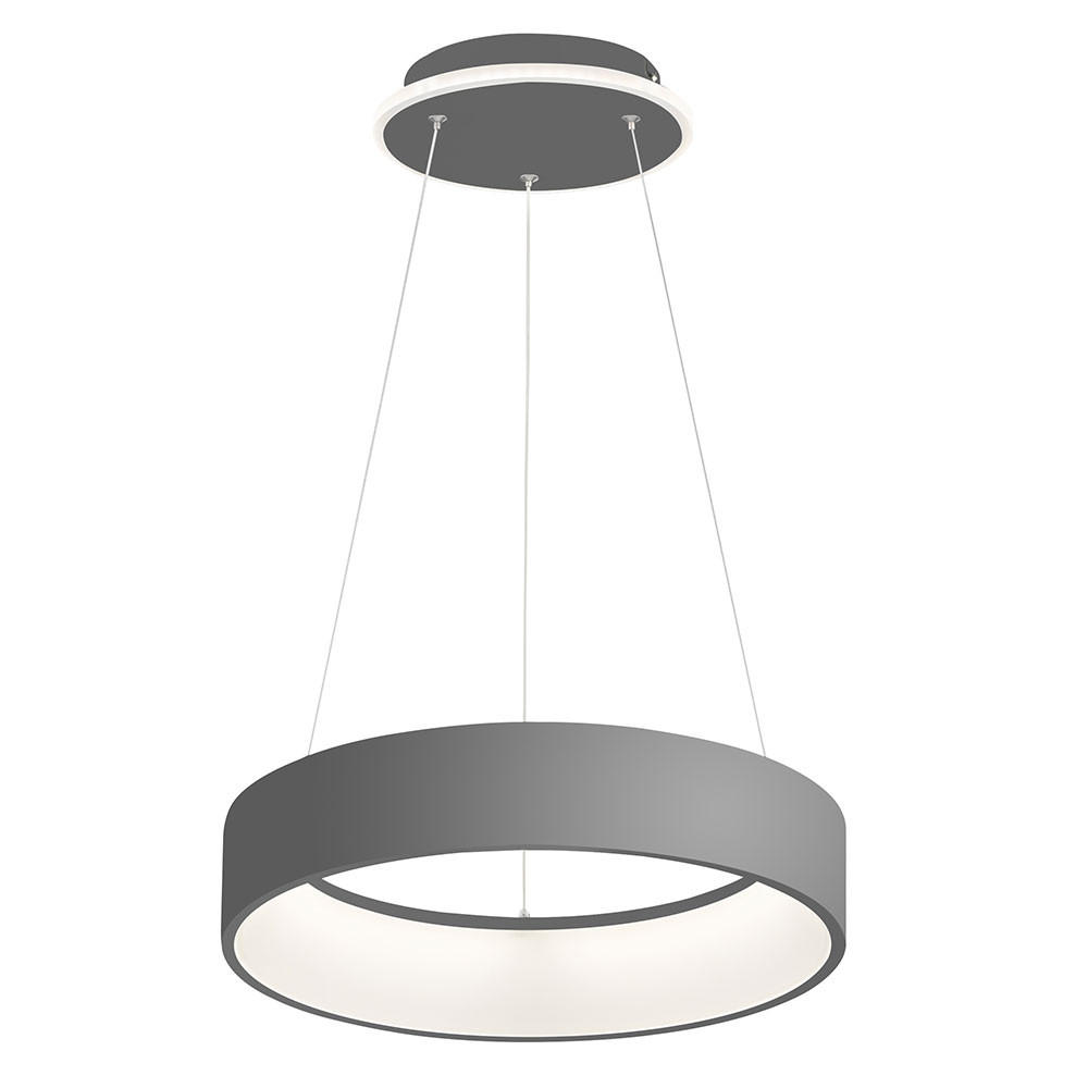 LED HÄNGELEUCHTE Grau Rund Metall - Grau, Metall (45/45/150cm) - Wofi