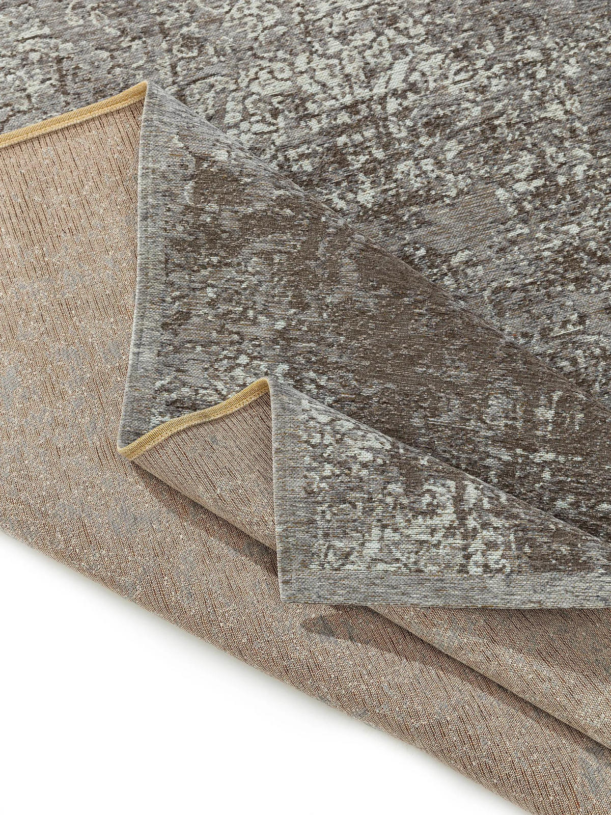 FLACHGEWEBETEPPICH Frencie Grau 80x165 cm - Grau, Textil (80/165cm) - benuta Nest
