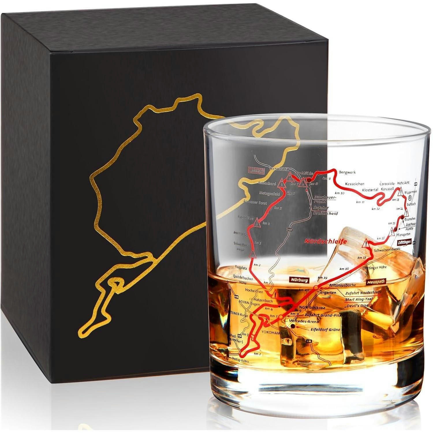 WHISKYGLAS Nürburgring 300 ml Geschenkbox - Transparent, Glas (0.3L)