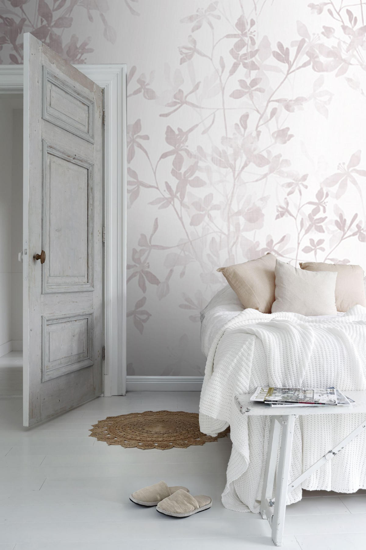 FOTOTAPETE Blumen 424 x 280 cm - Pink, Papier (424/280cm) - Sanders & Sanders