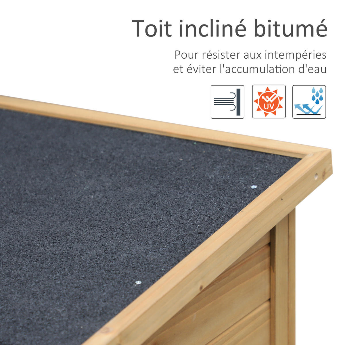 GERÄTESCHUPPEN DE-17566 2 Jalousietüren mit Bitumendach Gelb - Gelb, Holz (87/96.5/46.5cm) - ComfortXL