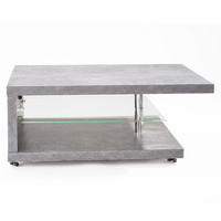 COUCHTISCH Lohmar steinfarben 107 / 67 / 42cm - Grau, Holz/Holzwerkstoff (67/107/42cm) - Feldmann-Wohnen