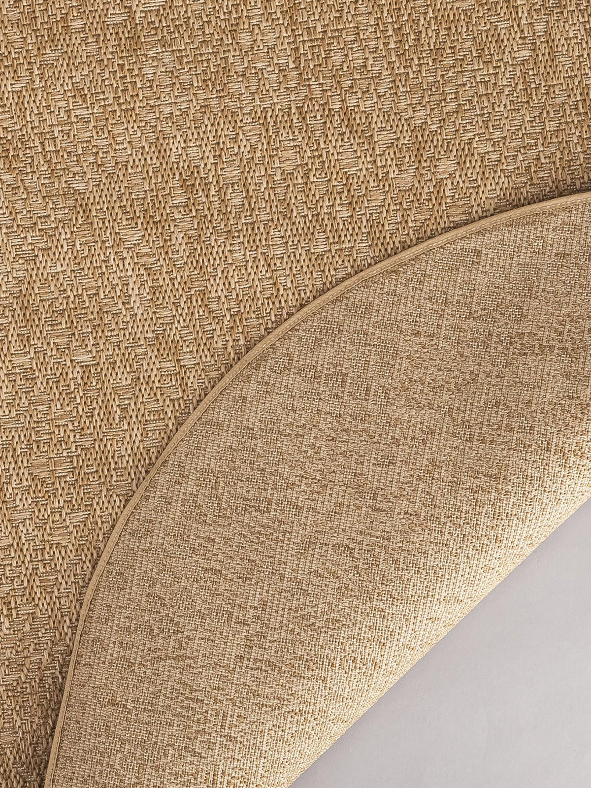 TEPPICH rund skandinavisch gehäkelt beige - Beige, Textil (160/160cm) - AFK Living