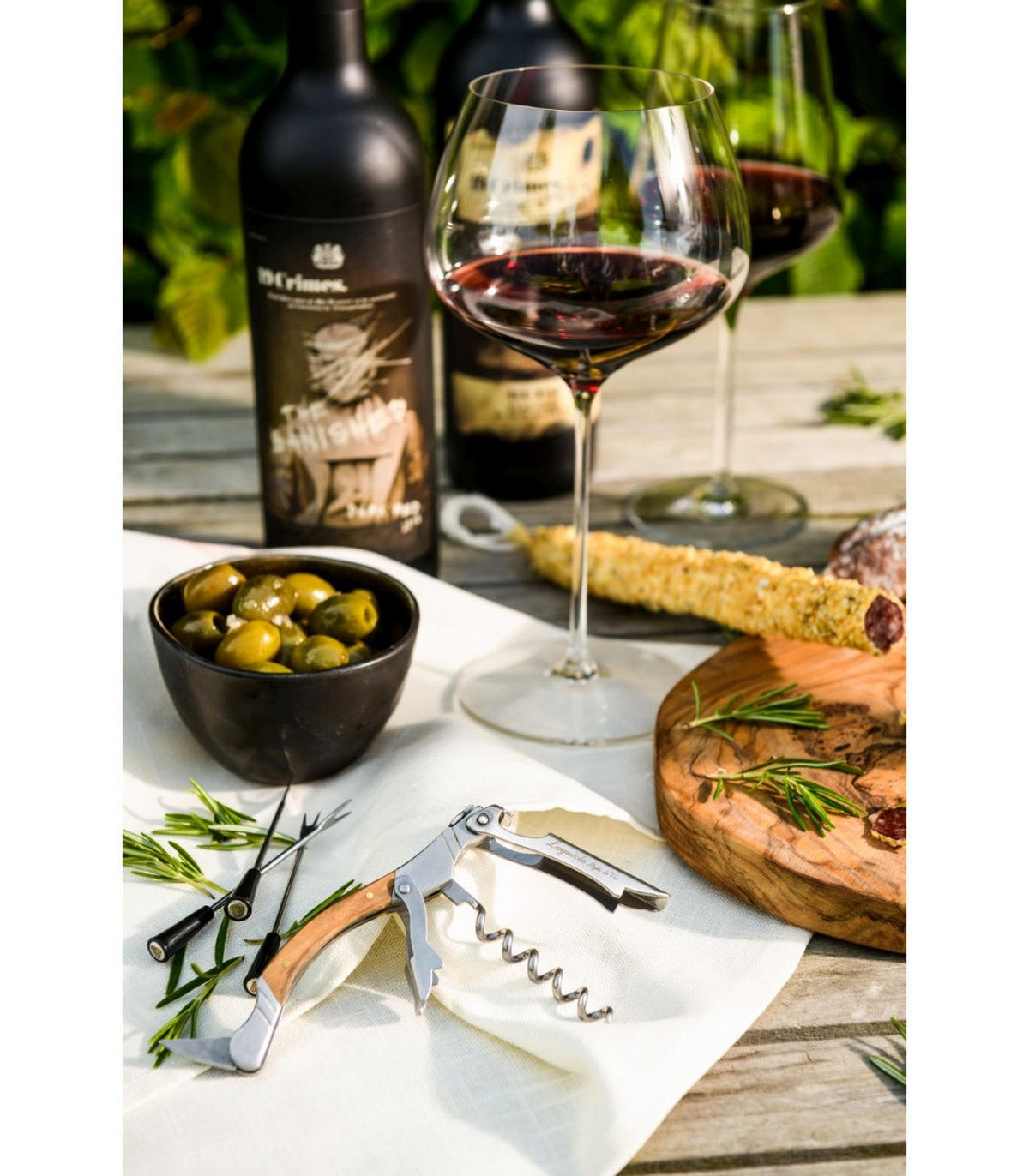 KORKENZIEHER Olivenholz - Braun, Metall (1cm) - Laguiole Style de Vie