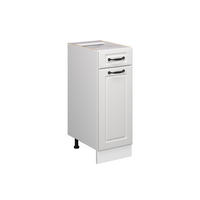 KÜCHENUNTERSCHRANK R-Line Weiß Landhaus 30 cm ohne AP - Weiß, Holzwerkstoff (30/81.6/46cm) - Vicco