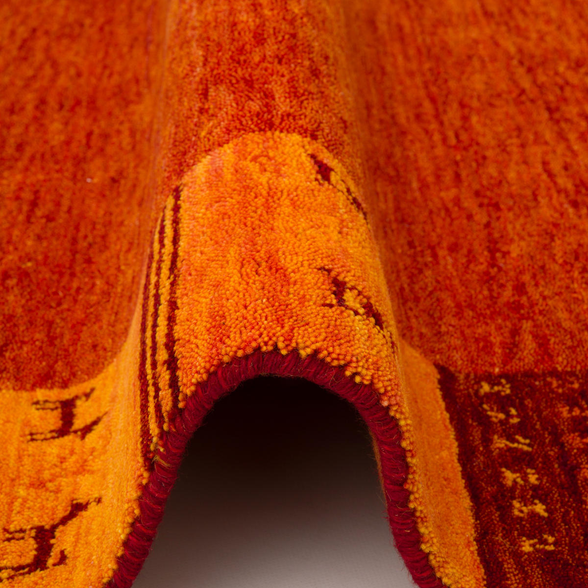 NATUR WOLLE TEPPICH GABBEH ESTA - Terra cotta, Textil (70/300cm) - Pergamon