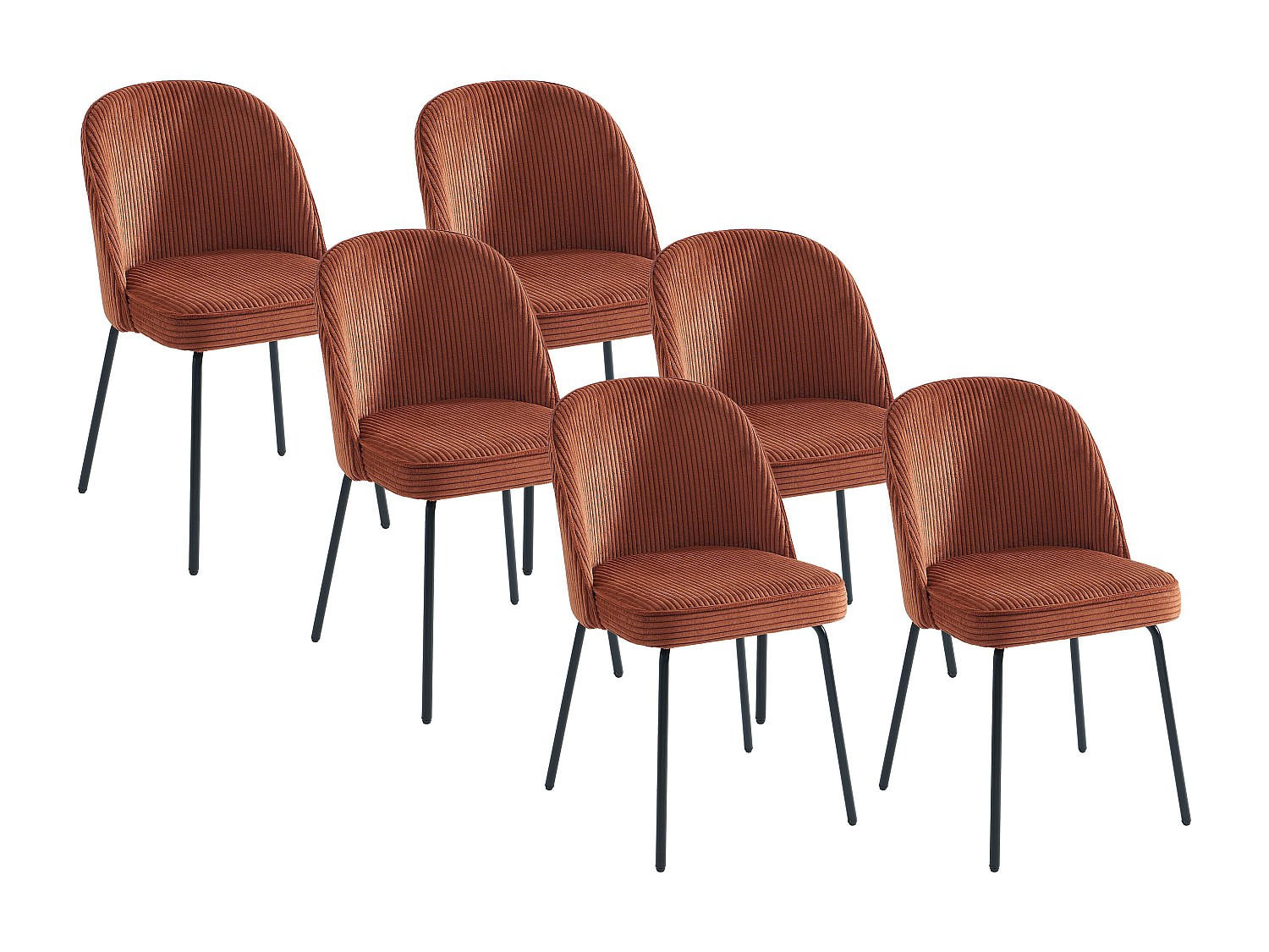 Vente-Unique Stuhl Terracotta 50x83.5x57.5 cm