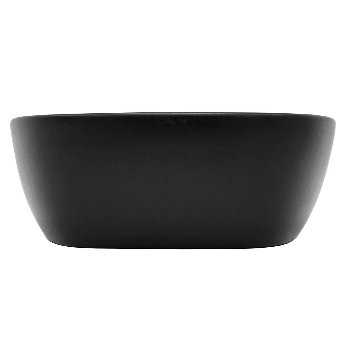WASCHBECKEN - Schwarz, Keramik (38.5/14/50.5cm) - ML-DESIGN