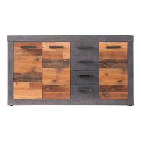 KOMMODE Grau - Grau, Holzwerkstoff (151/86/37cm) - ebuy24
