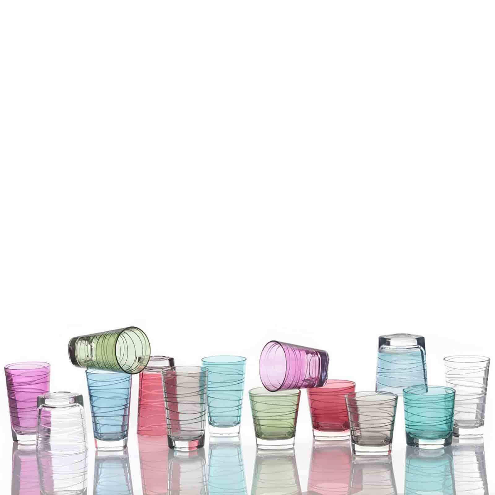 TRINKGLÄSER Vario bunt 12er Set - Multicolor, Glas (0.001L) - Leonardo Living