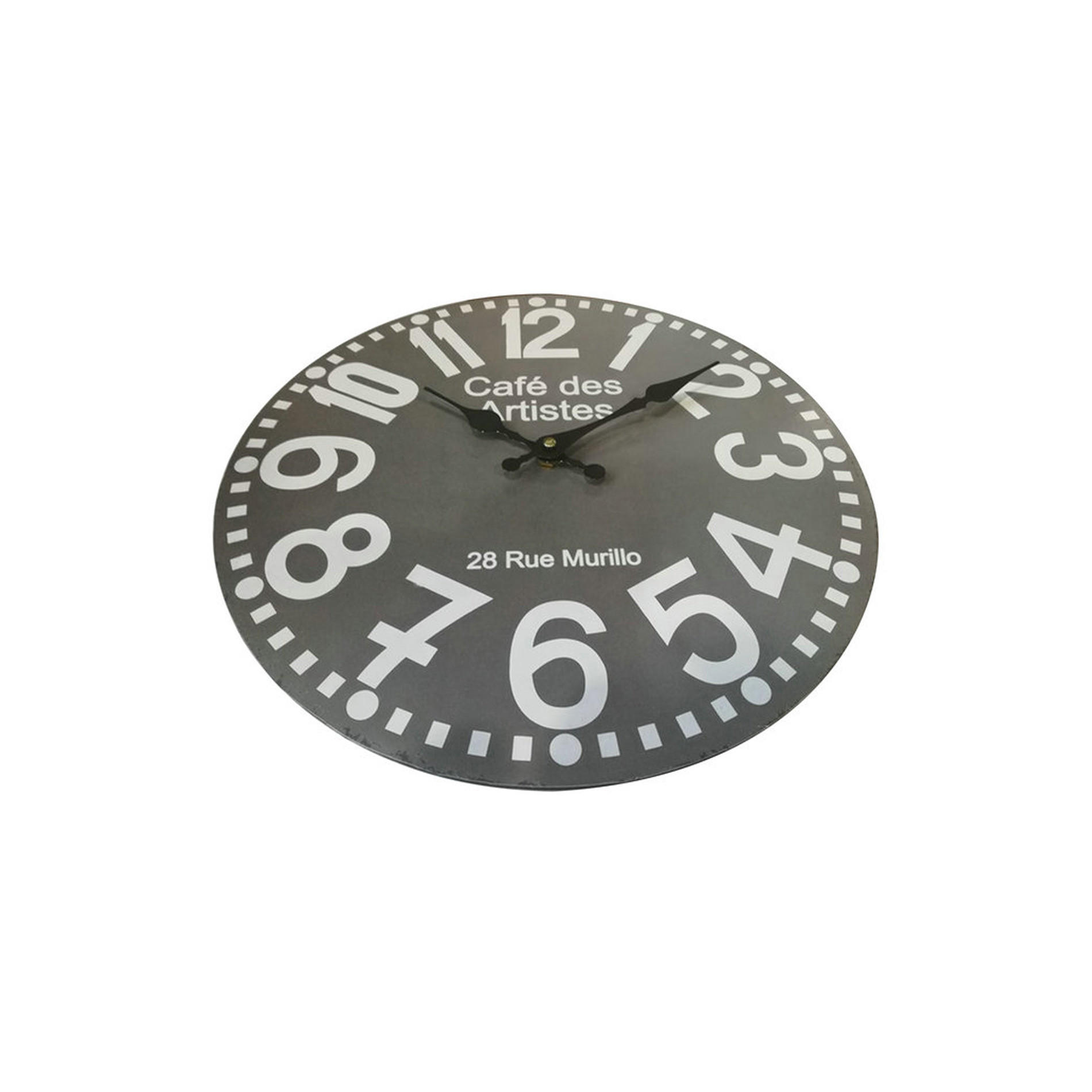 WANDUHR Weiß 4/34/34 cm - Weiß, Holzwerkstoff (4/34/34cm) - Mobili Rebecca