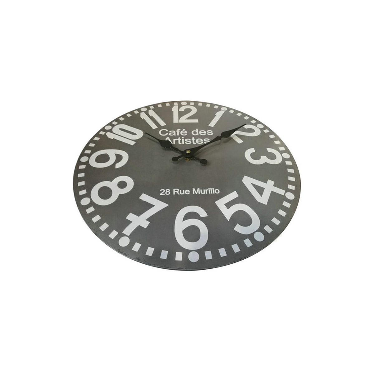 WANDUHR Weiß 4/34/34 cm - Weiß, Holzwerkstoff (4/34/34cm) - Mobili Rebecca