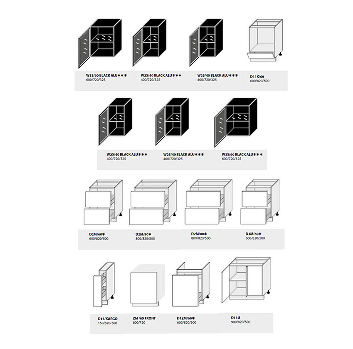 WINKELKÜCHE Bari weiß - schwarz / reinweiß matt - schwarz glas 15-teilig - Schwarz/Weiß, Holzwerkstoff (198/207/445cm) - Feldmann-Wohnen