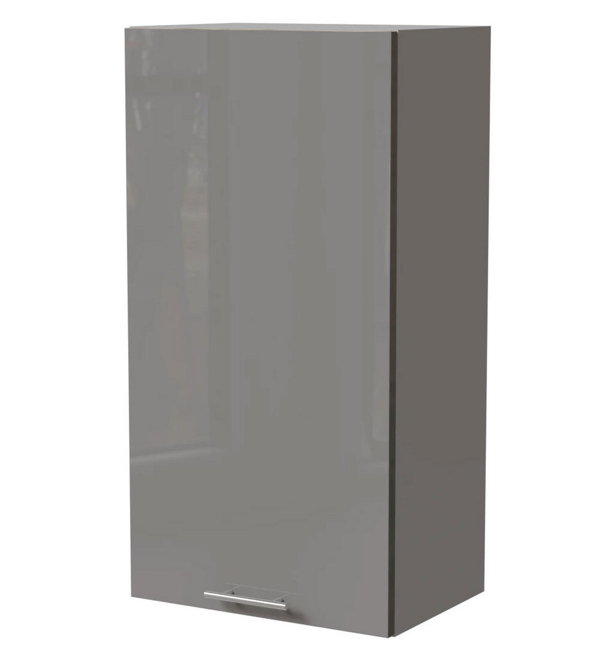 KÜCHENHÄNGESCHRANK Essen W4/50 Grau Hochglanz / Grau Matt 50 / 32,5 / 96cm - Grau, Holz/Holzwerkstoff (50/96/32.5cm) - Feldmann-Wohnen