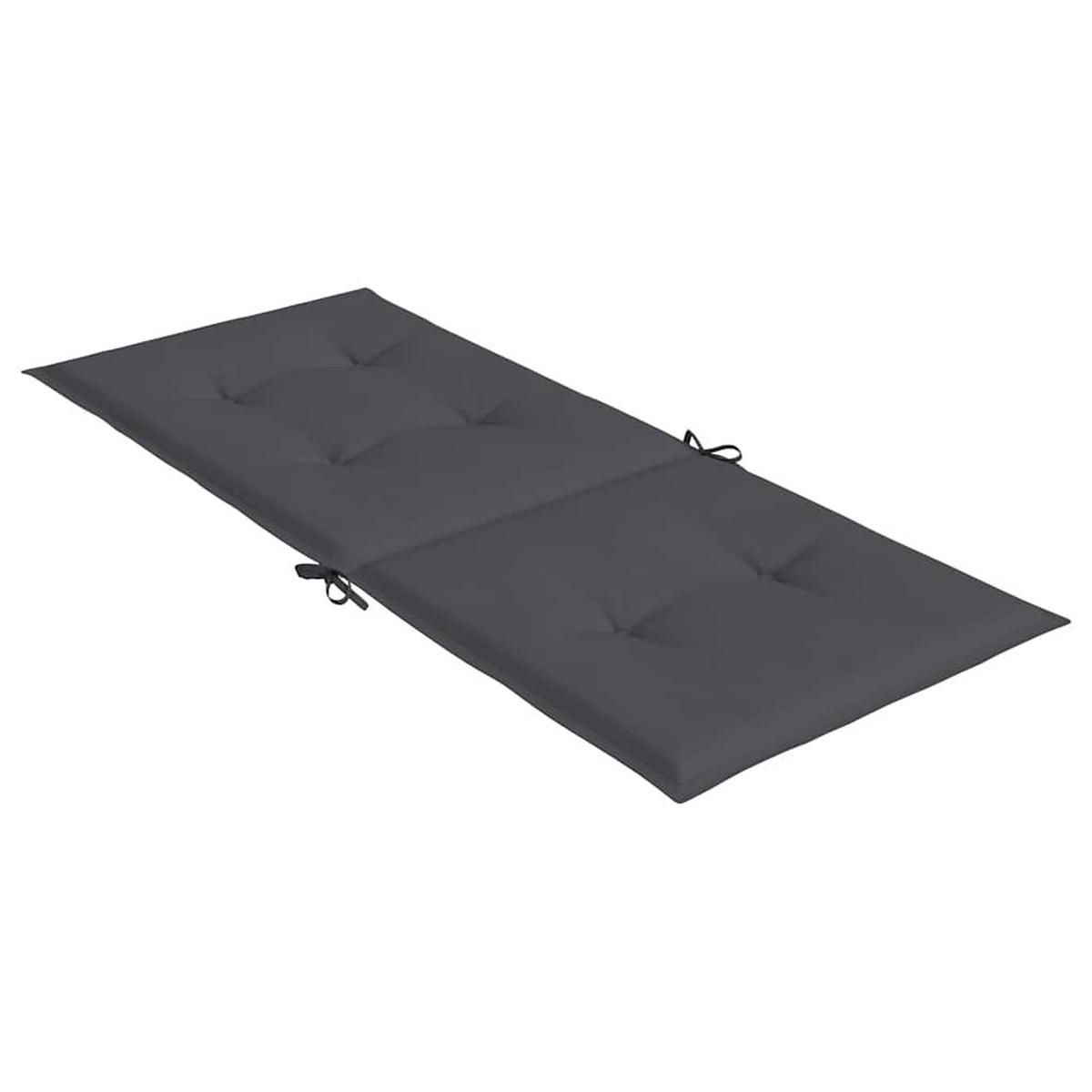 GARTENSTUHLAUFLAGEN Für Hochlehner 6Er Set Anthrazit 120/50/3 Cm - Anthrazit, Textil (50/3/120cm) - vidaXL