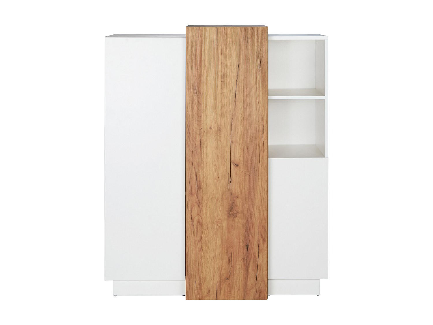 SIDEBOARD - 110 cmcm x 45.4 cmcm - Holz, Platte - Weiß - FRANCOLI - Weiß, Holz (110/133.5/45.4cm) - Vente-Unique