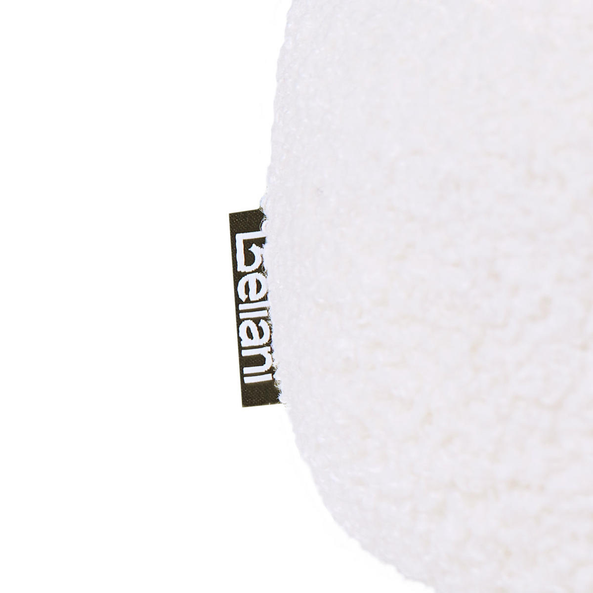 POLSTERBANK Bouclé Cremeweiß Wolfeboro - Creme, Textil (98/38/35cm) - Beliani