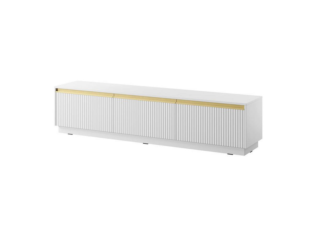 WOHNZIMMER Set 3-tlg. – Royal – Weiß – WZ-SET0196 - Weiß, Holzwerkstoff (181.5/42/39cm) - hi-markt