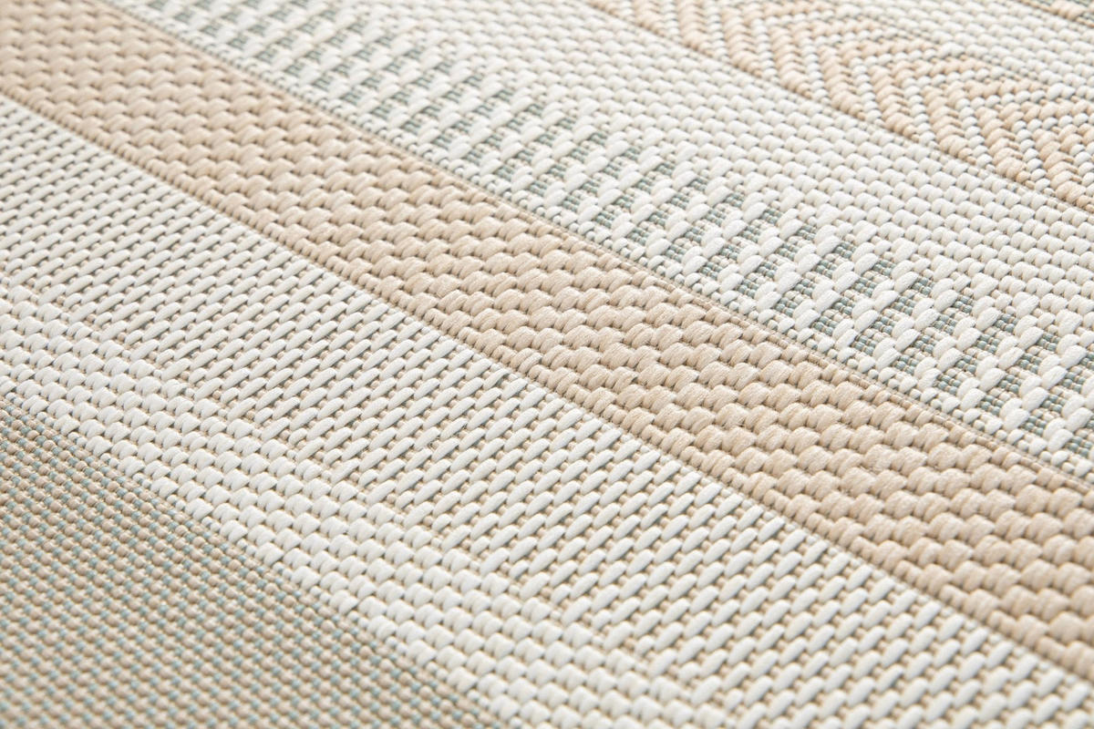 TEPPICH für Innen- und Außenbereich gestreift grün - Grün, Textil (160/230cm) - AFK Living